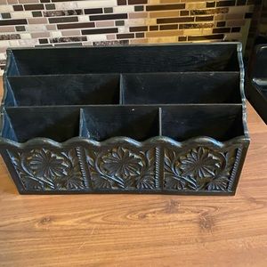 Vintage 1970’s Lerner Faux Wood Mail Organizer